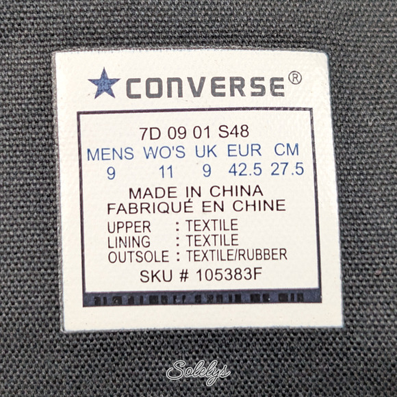 Converse 2009 XXHI Black Monochrome Custom Elastic Lace Knee High Sneaker M9 W11 - Picture 4 of 11